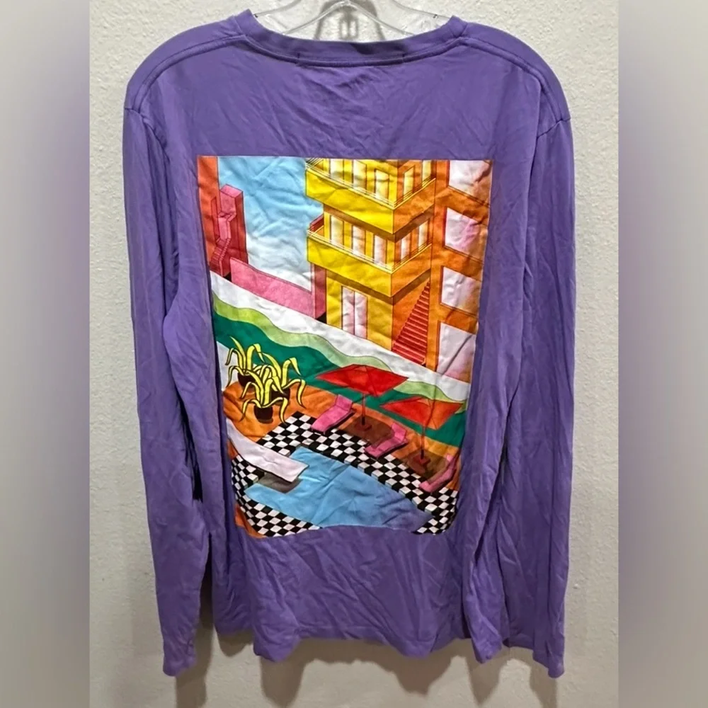 Scotch &‎ Soda men’s “Pool” Purple Graphic Tee XL